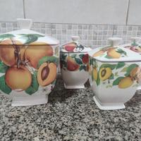 Barattoli da cucina in ceramica I.C.C., nuovi.