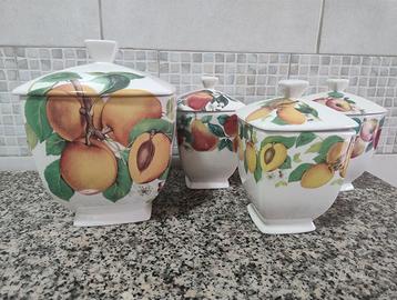 Barattoli da cucina in ceramica I.C.C., nuovi.