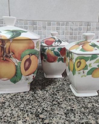 Barattoli da cucina in ceramica I.C.C., nuovi.