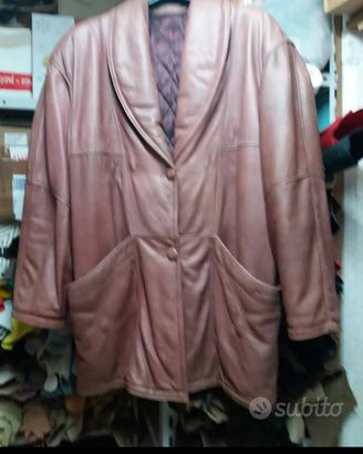 giaccone in pelle donna