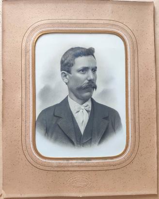 Coppia foto ritratti originali G. Gerosa inizi 900