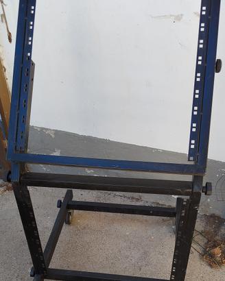 Rack da studio 21 U ( 9+12) piano reclinabile 