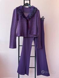 Completo Porpora Stretch Vintage Donna TG S/M