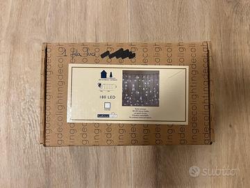 Luci Natale esterno 2 m - Tenda luminosa 180 led