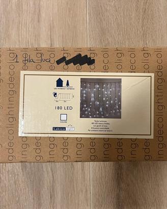 Luci Natale esterno 2 m - Tenda luminosa 180 led