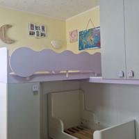 Cameretta bimbo/bimba con letto a soppalco