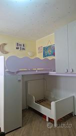 Cameretta bimbo/bimba con letto a soppalco