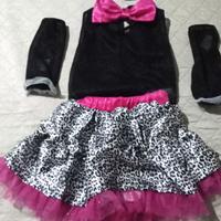 Costume carnevale Minni  per bimba 5 /6 anni