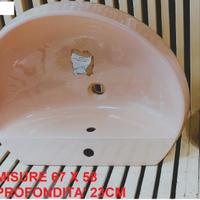 Lavabi appoggio Cidneo, champagne,bianco,rosa