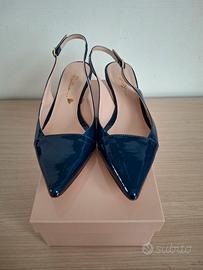 Slingback Lilly fortuna blu Navy - Made in Italy