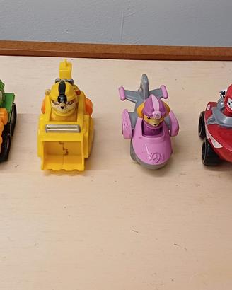 Set 6 Veicoli PAW Patrol con Personaggi