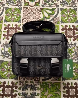 Borsa tracolla lacoste nera