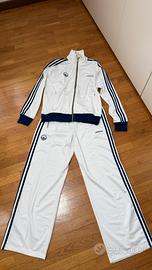 Tuta Adidas Unisex tg M pari al nuovo bianca e blu