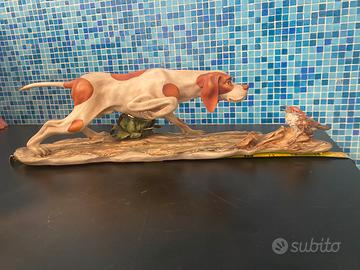 Statuina Capodimonte originale – Cane Pointer