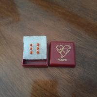 orecchini argento e corallo