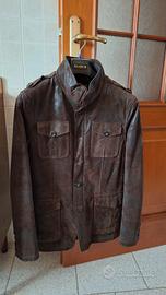 Giacca uomo in pelle scamosciata 