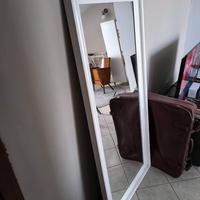 Specchio cornice bianca