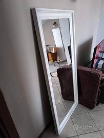 Specchio cornice bianca