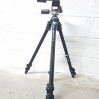 Manfrotto Treppiedi 055 Pro + Testa 029