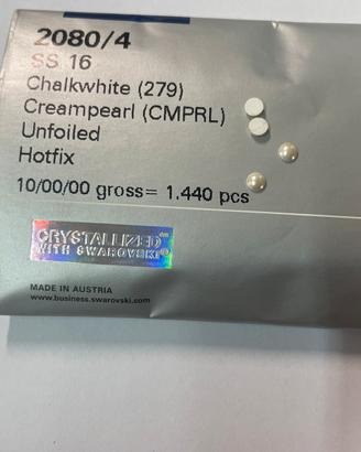 Perle Swarovski termoadesive