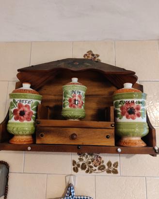 MENSOLA CON BARATTOLI