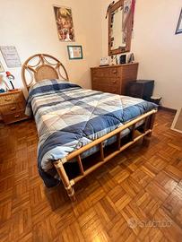 ARREDAMENTO CAMERA IN VIMINI + DIVANO LETTO