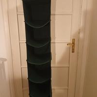 6 mensole per armadio in cotone verde