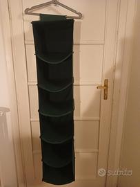 6 mensole per armadio in cotone verde