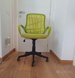 Sedia scrivania con rotelle