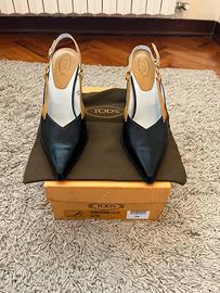 Scarpe Décolleté Slingback Tod's in pelle tg. 38