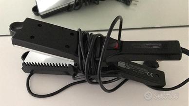 Piastra per capelli con pettine integrato