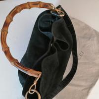 Borsa Gucci pelle e bambu