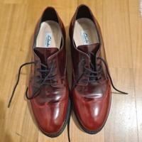 Clarks in pelle bordeaux stringate donna n. 36.5
