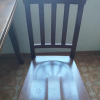 tavolo in noce e 4 sedie