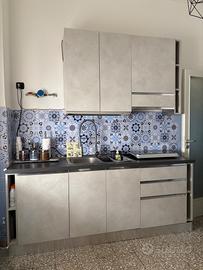 CUCINA SU MISURA 210 CM – STUCCO BIANCO