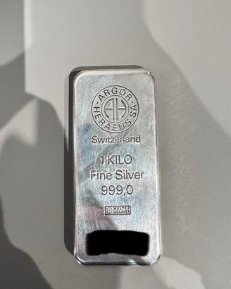 Lingotto argento 1Kg Argor
