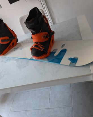Set Snowboard SLASH ATV 157, attacchi k2,scarponi