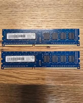 RAM Ramaxel 8 GB (2x4 GB) DDR3L 1600 MHz PC3L-1280