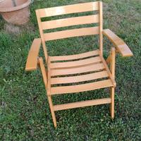 sedia in legno firmata Reguitti 