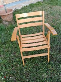 sedia in legno firmata Reguitti 