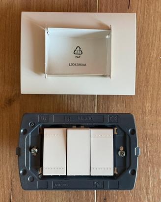 Kit BTicino Living Light Bianco – 2 interruttori