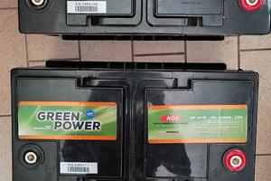 Coppia Batterie agm green Power 100 ah