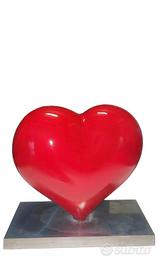 cuore con base in alluminio