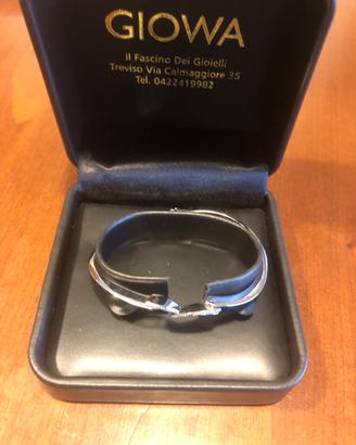 Bracciale oro bianco e diamanti