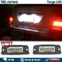 Placchette LED Luci TARGA Mercedes ML W164 CANBUS