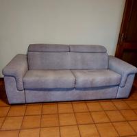 Divano letto in alcantara