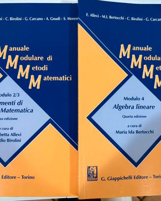 Manuale Modulare di Metodi Matematici Modulo 2/3 4