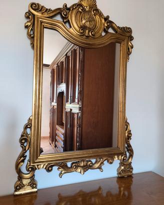 Specchiera Barocca Dorata – Cornice Intagliata – 8