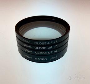 Set Filtri Close Up/Macro 58mm (4pz)