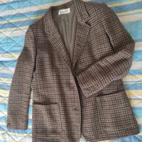 Giacca donna quadri marrone 